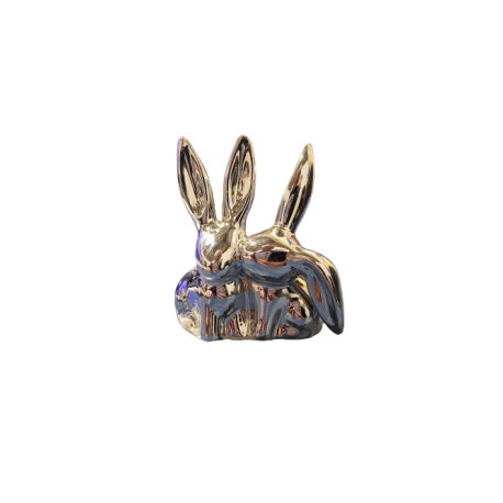 Floral-Styl figurka króliki ceramika 8cm
