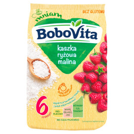 BoboVita Kaszka ryżowa malina po 6 miesiącu 180 g