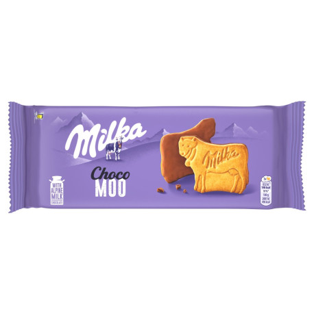 Milka Choco Moo Ciastka oblane czekoladą mleczną 120 g