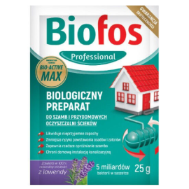Biofos biiologiczny prepatat do szamb i przydomowych oczyszczalni scieków 25g 