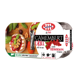 Mlekovita La Polle ser pleśniowy camembert Grill 2x100g , 30g sos żurawinowy