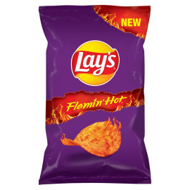 Lay's Flamin\' Hot Chipsy ziemniaczane o smaku bardzo pikantnym 70 g