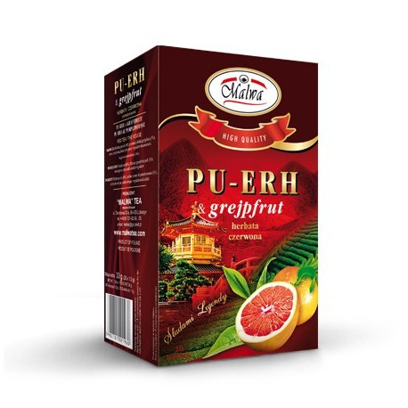  Malwa PU-ERH & grejpfrut czerwona herbata  - 20 torebek po 1,5 g